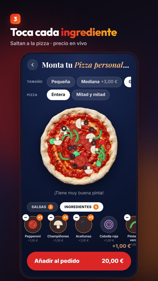 Pantalla de Restro